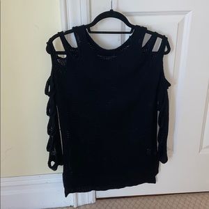Knit black sweater